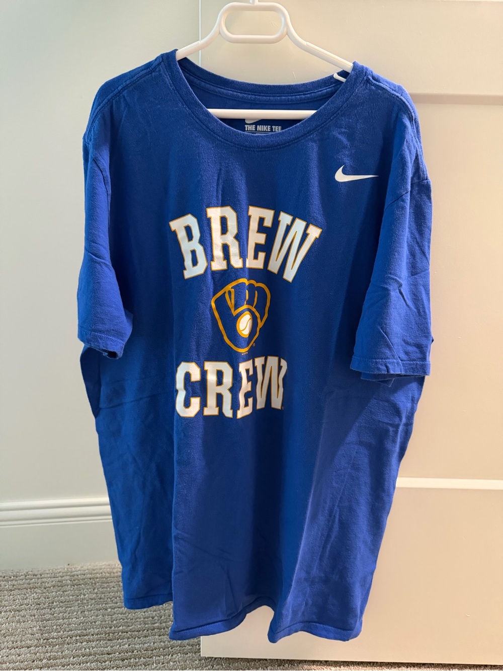Nike Milwaukee Brewers 'Brew Crew' Blue Graphic Tee